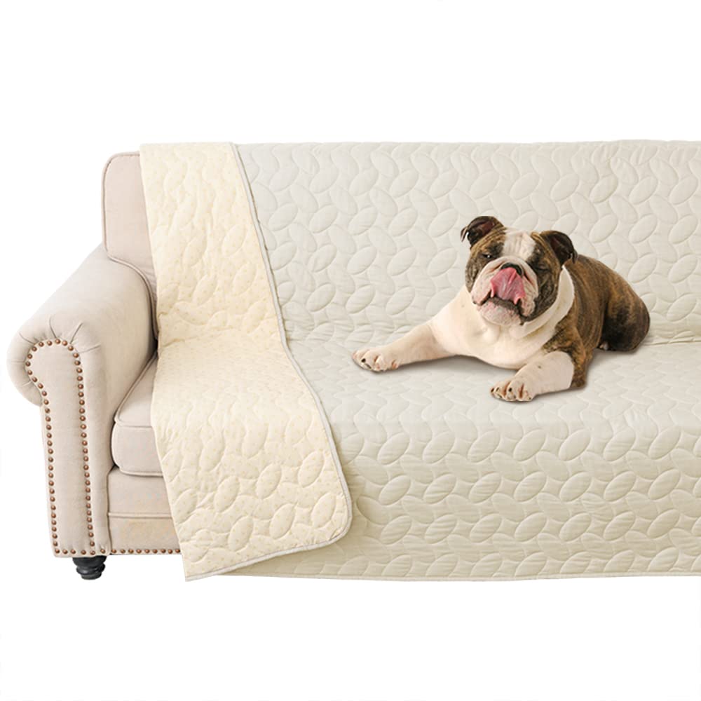 Ameritex Pet Bed Cover shows waterproof coating protecting furniture from spills
