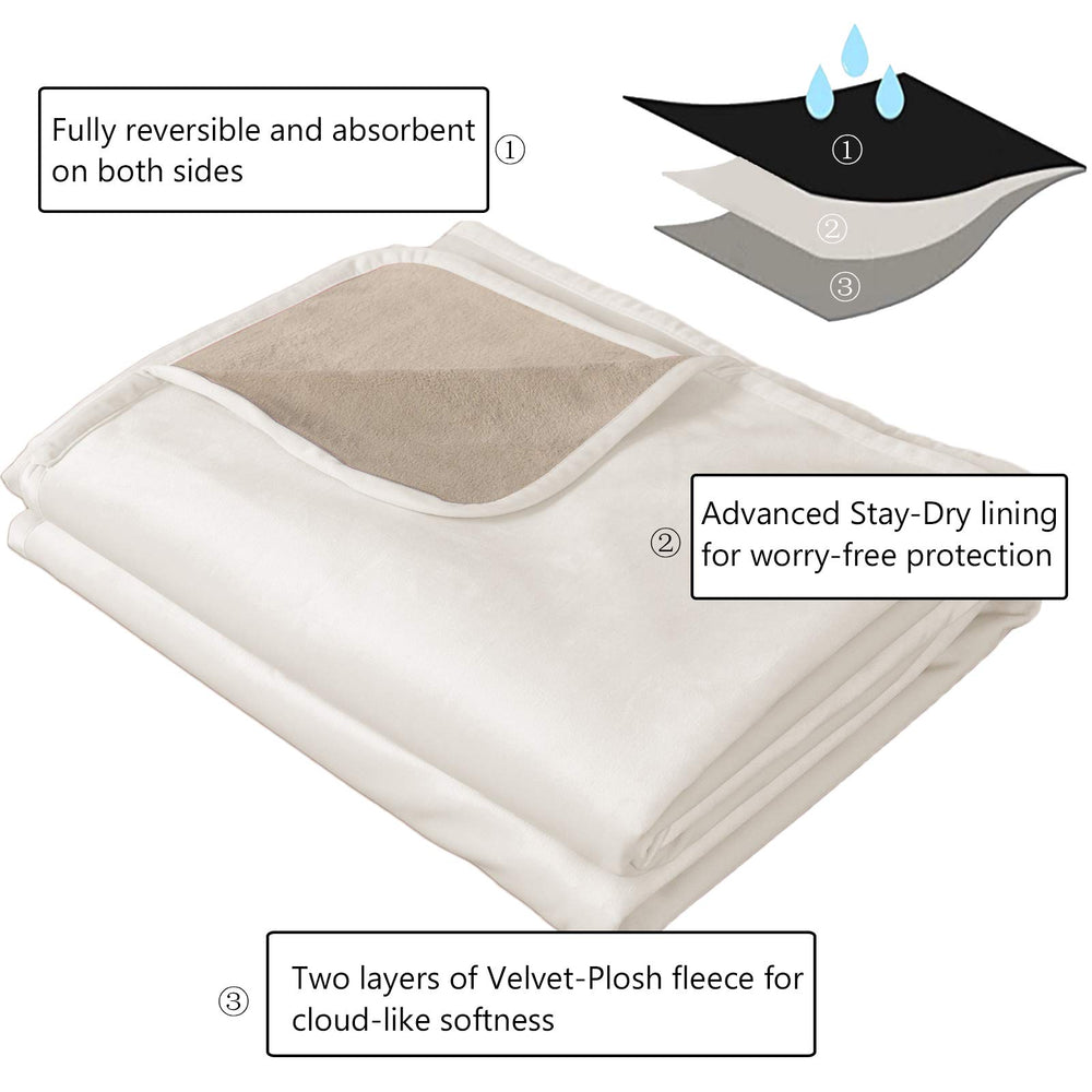 Ameritex pet-friendly lounge setup with blanket on couch.