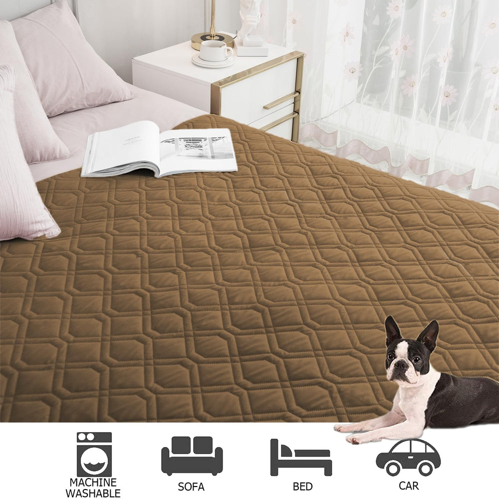 Ameritex 82x82 size cover shown on large furniture for extra protection.