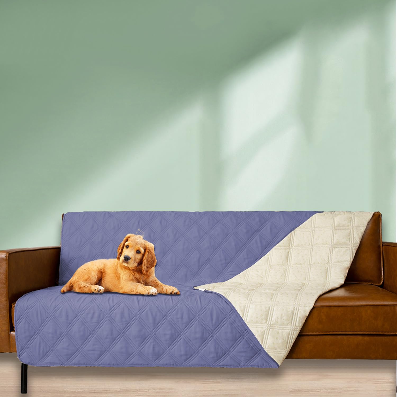 Ameritex waterproof bed cover machine-wash friendly care for quick cleanup.