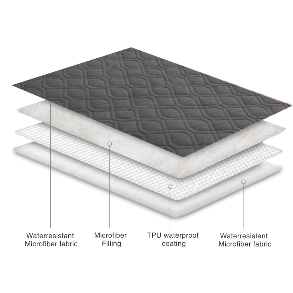 Ameritex waterproof blanket bed cover with pet use keeps bed surfaces cleaner