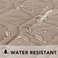 Ameritex waterproof blanket reversible bed cover shown in two colors for furniture style