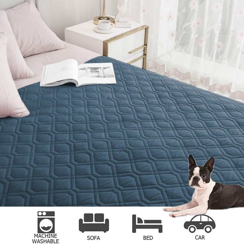 Ameritex blanket on bed demonstrates protected, clean sleeping surface.