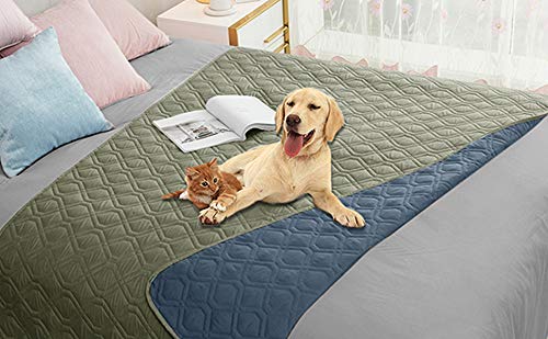 Ameritex waterproof dog bed cover closeup shows moisture barrier for spills
