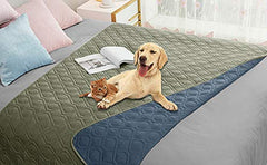 Ameritex waterproof dog bed cover closeup shows moisture barrier for spills