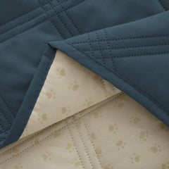 Ameritex waterproof dog bed cover on couch stays put with anti-slip back