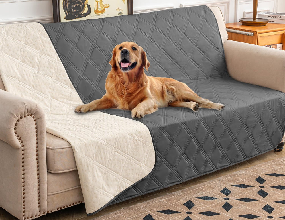Ameritex waterproof dog bed cover front view for spills protection
