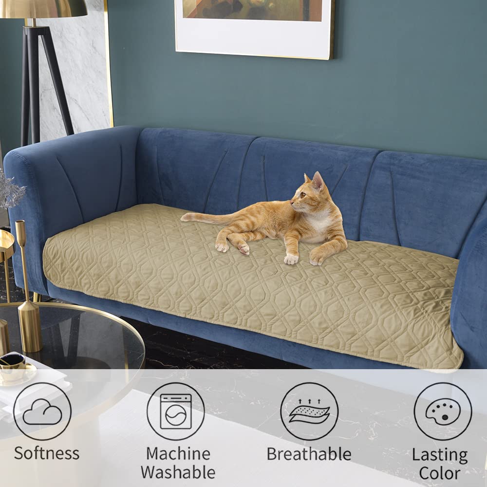 Ameritex waterproof dog bed cover care tag emphasizes machine washable convenience