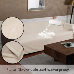 Ameritex waterproof furniture cover closeup showing moisture barrier in action.