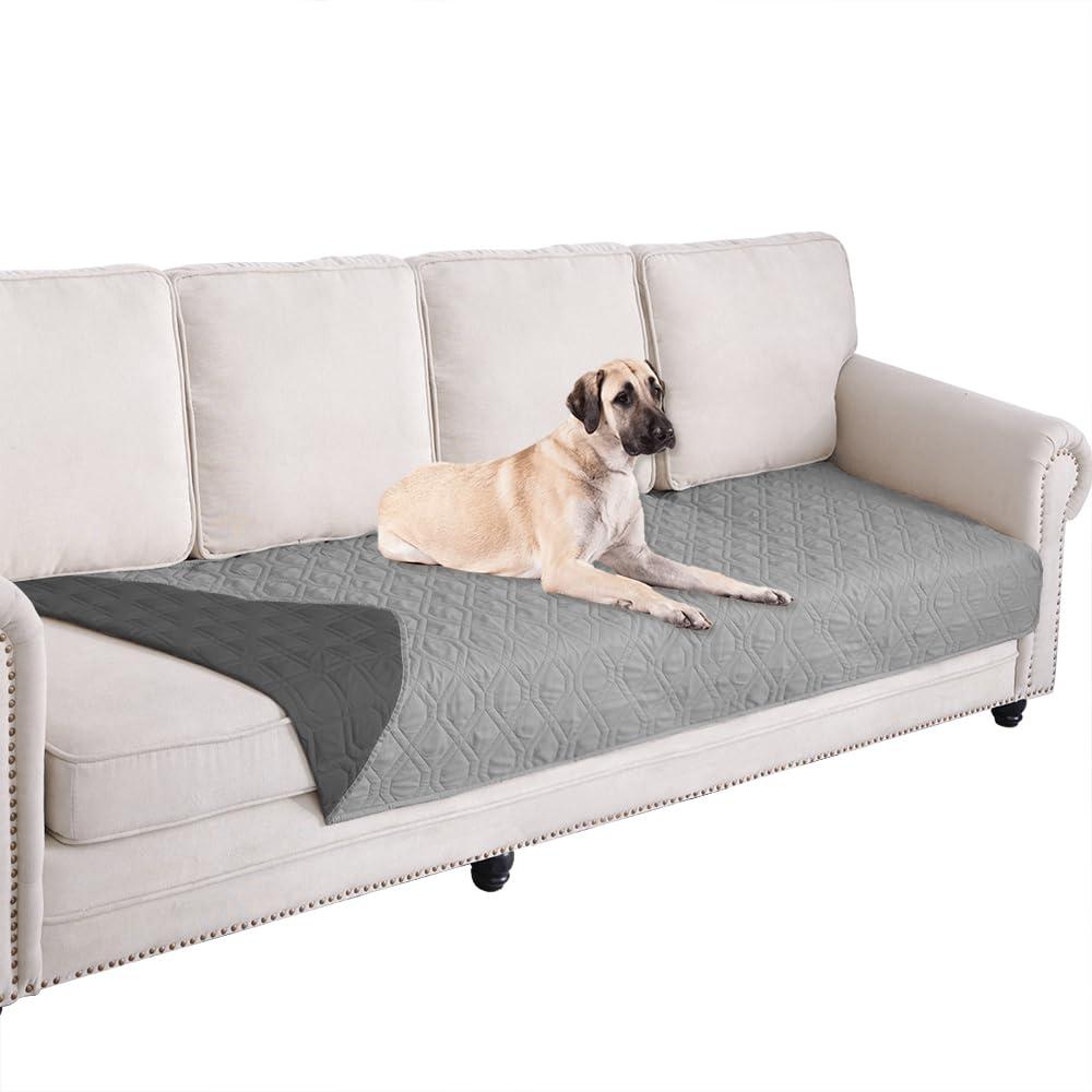 Ameritex waterproof furniture cover on a sofa shows spill protection and cozy comfort.