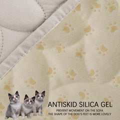 Ameritex 82x120 inch cover provides large-scale protection for a spacious sofa.