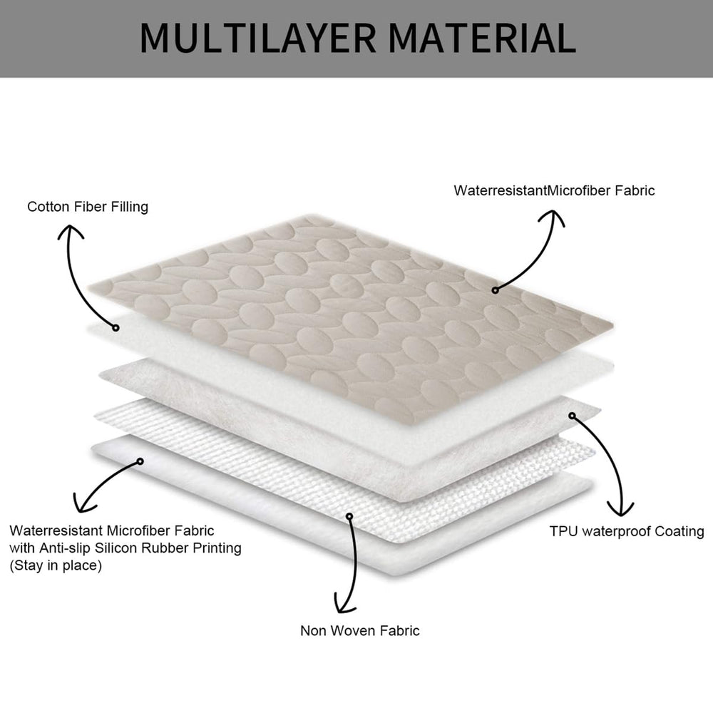 Ameritex machine-washable bed cover for easy pet-friendly cleanup.