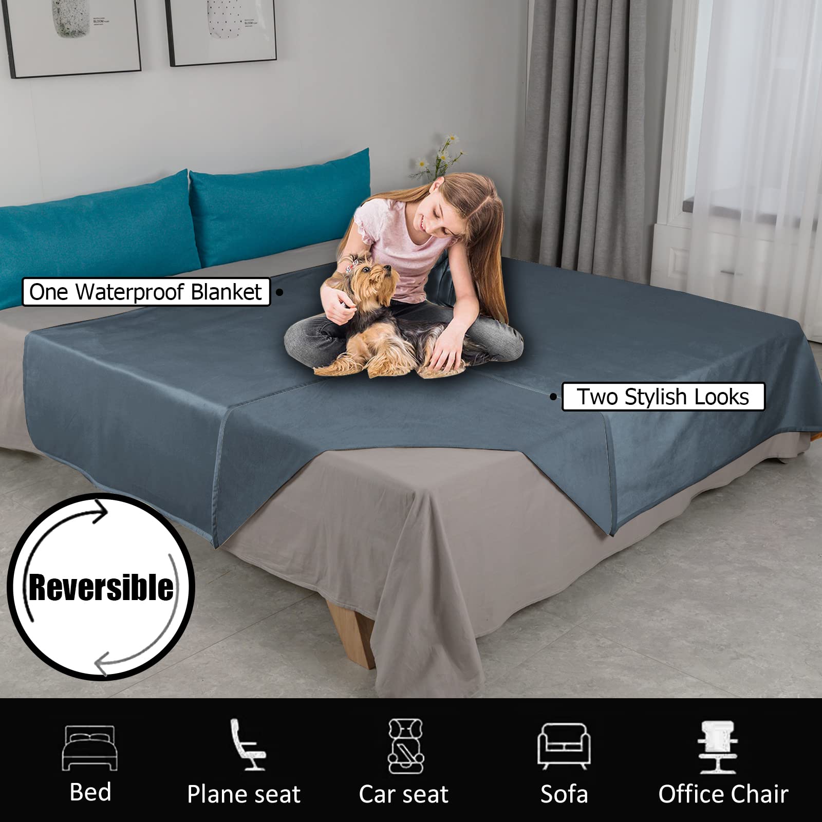 Ameritex waterproof TPU coating inside highlights spill protection for furniture.