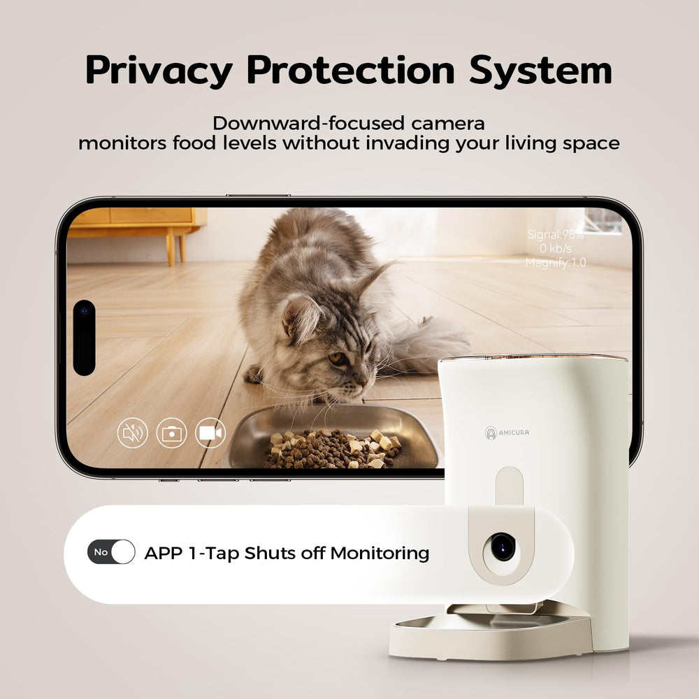 Amicura F1 PRO video chat lets you talk during meals for reassurance.