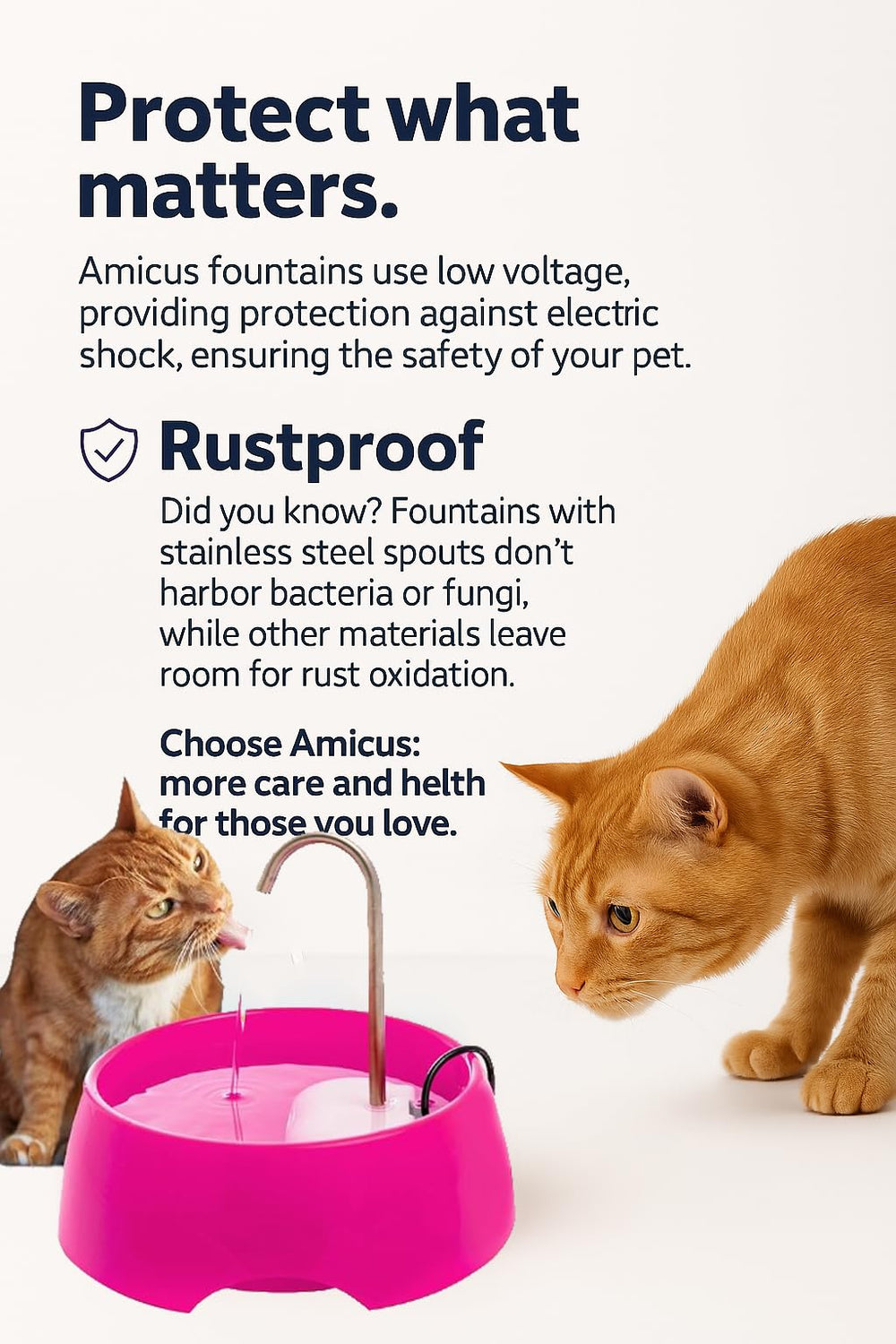 Amicus Aqua Mini pink-tinted unit pictured in a home setting.