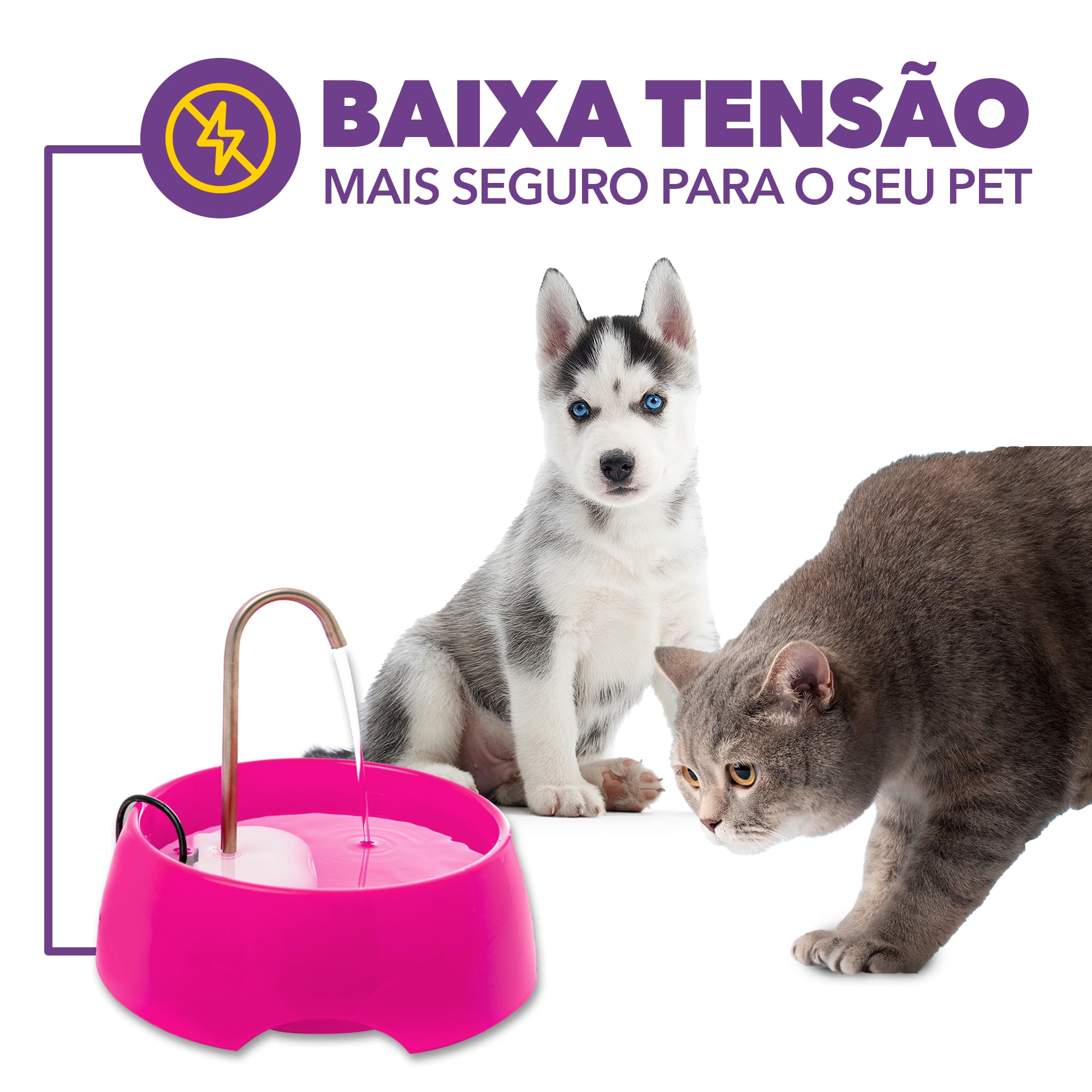 Amicus Aqua MINI portable design emphasizes convenient, shared hydration for multiple pets.