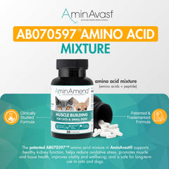 AminAvast sprinkle capsules being sprinkled into pet food