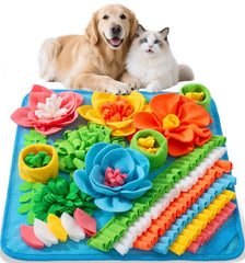 AMIR Snuffle Mat flower design invites scent-based feeding sessions