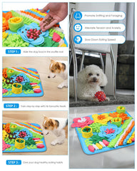 AMIR Snuffle Mat slow-feeding design promotes relaxed, engaging meals