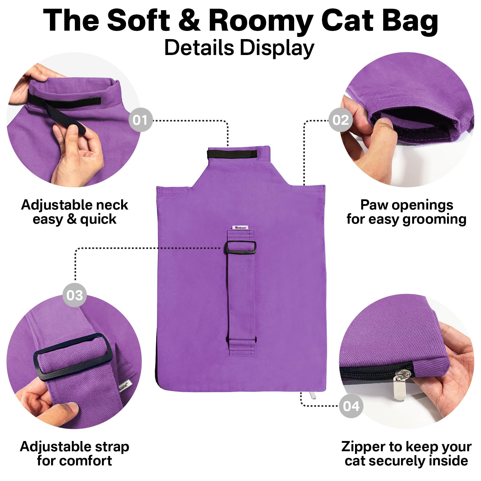 Amkune Cat Carrier Pouch calming space supports gradual cat adjustment and trust