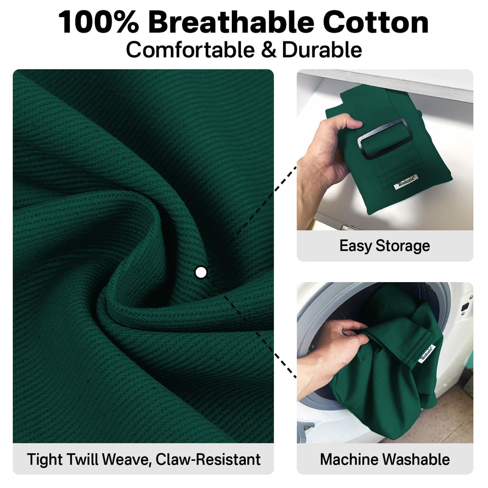 Amkune Cozy Travel Cat Carrier Pouch breathable 100% cotton fabric offers comfort and durability