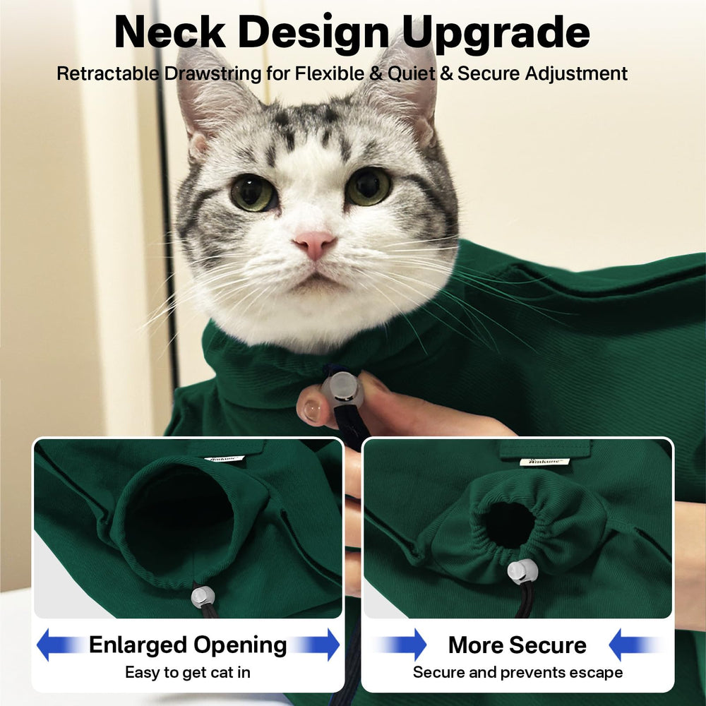 Amkune Cozy Travel Cat Carrier Pouch neck-entry design eases entry and security