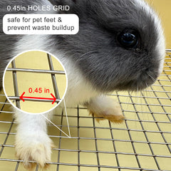 Amlmpet high urine protection design prevents splashes while pets access the tray.