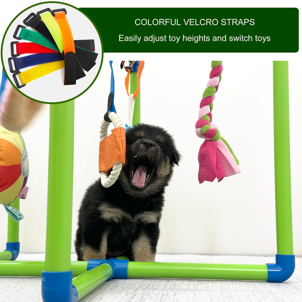 Amlmpet Puppy Play Gym PVC frame emphasizing safe, durable construction.