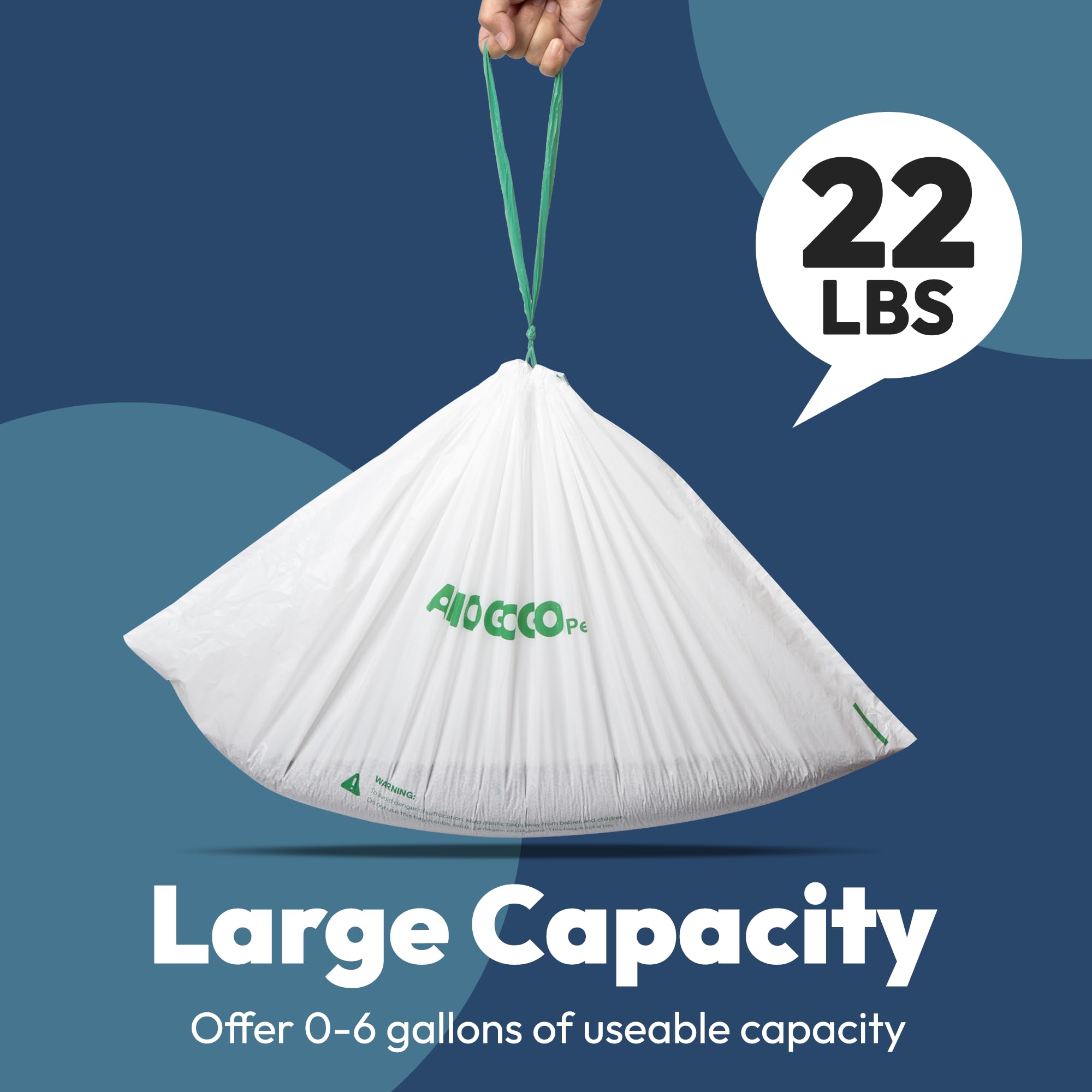 AMOGOGOPET large-capacity 23x12 liners ideal for longer use between changes