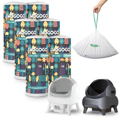 AMOGOGOPET dispenser-litter-bags-box provides quick access and portable bag storage for tidy maintenance