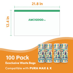 AMOGOGOPET drawstring-closure bags illustrate secure sealing to minimize spills.
