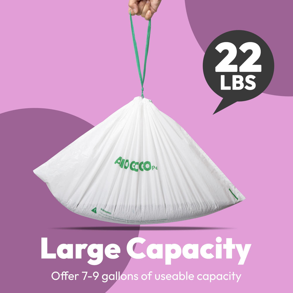 AMOGOGOPET-leakproof-hdpe-bags strong, leak-resistant liners help keep the litter area clean