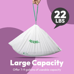 AMOGOGOPET-leakproof-hdpe-bags strong, leak-resistant liners help keep the litter area clean