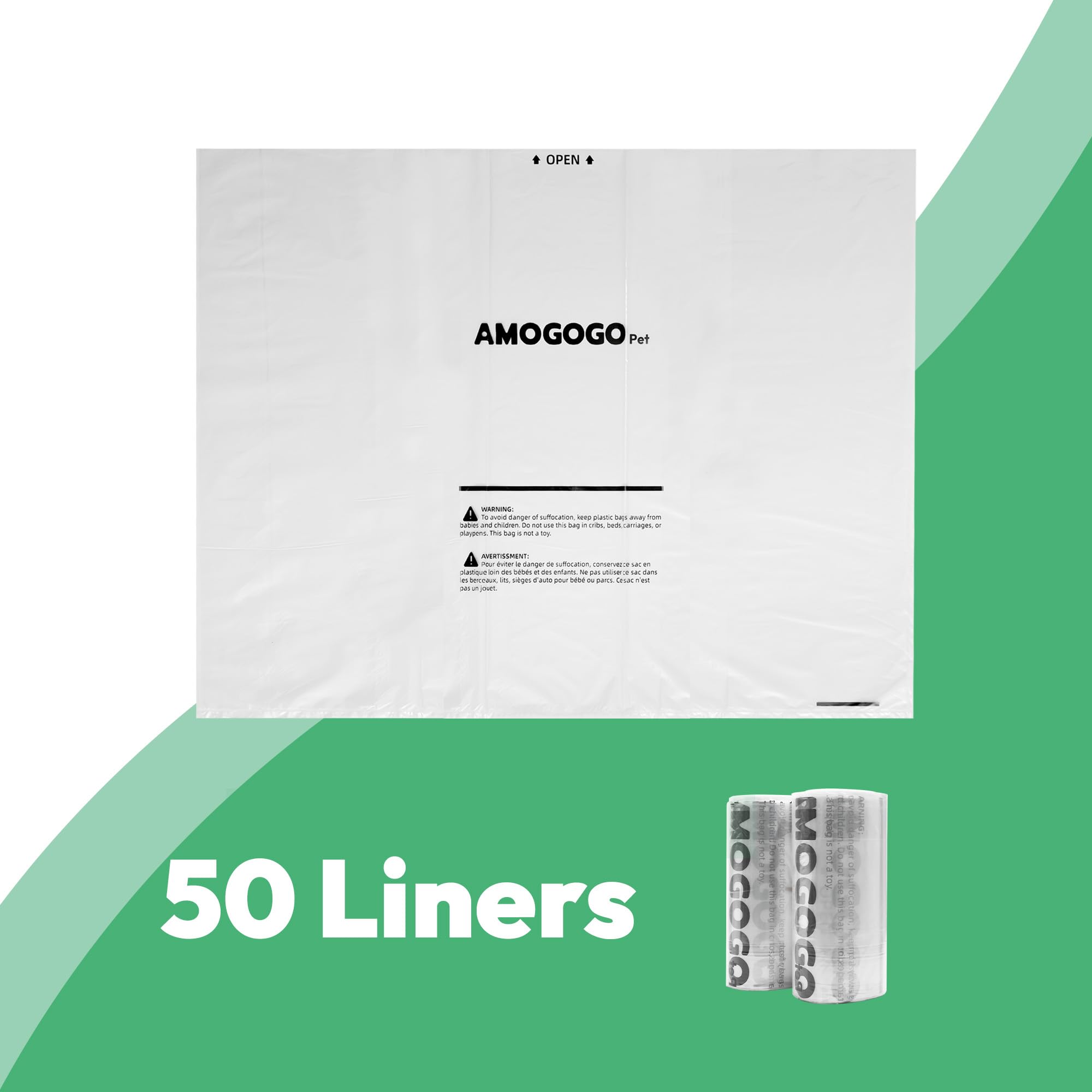 AMOGOGOPET pre-separated rolls simplify installation and storage