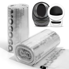 AMOGOGOPET waste bags for Robot 4/3 show clear fit and sensor-friendly visibility