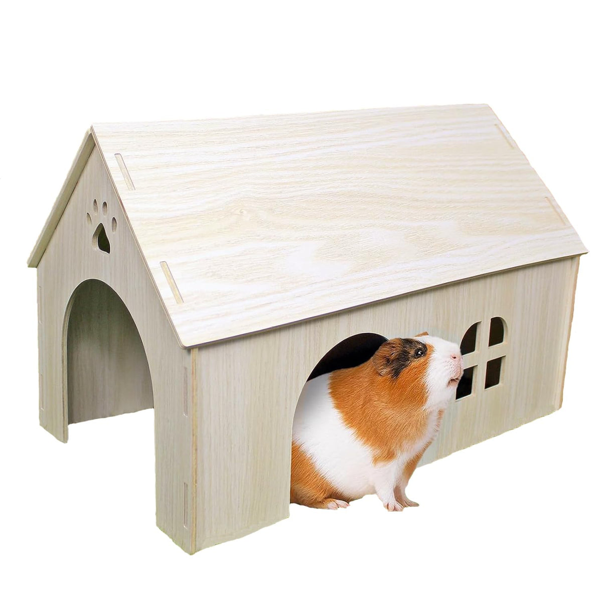 Amonk Guinea Pig Hideout with two doors and a window for easy access and natural light