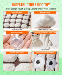AmorousCat 3-Pack dog toy design suitable for small to medium dogs