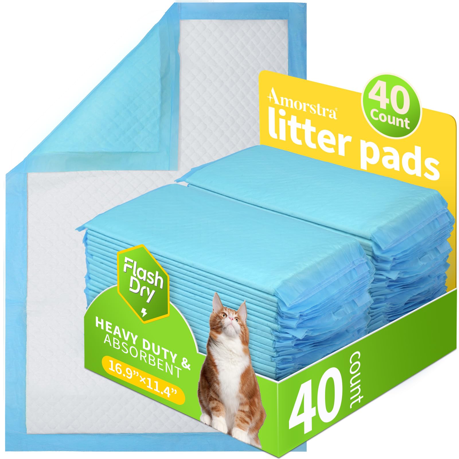 Amorstra 40-count pack front—convenient refills for Breeze litter systems