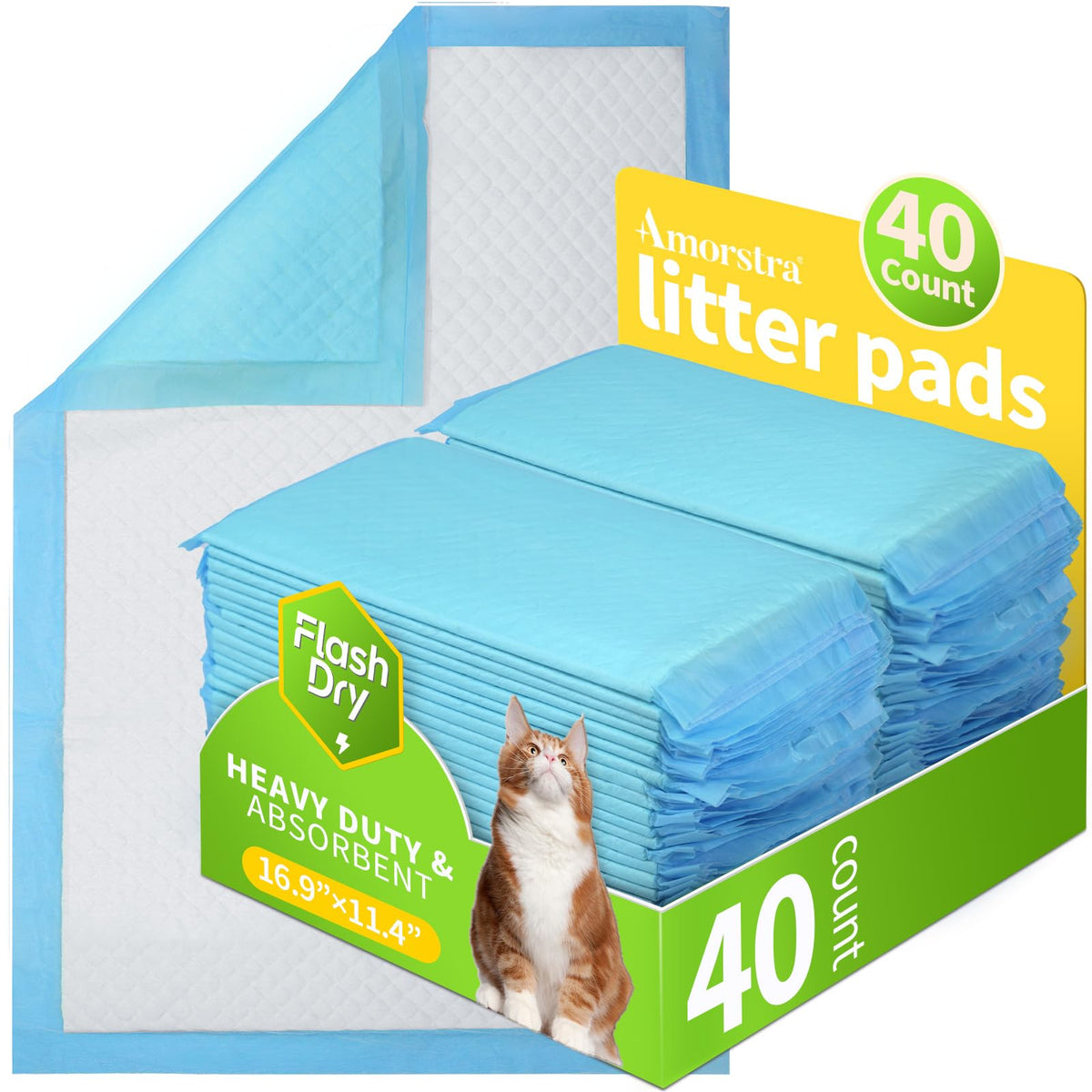 Amorstra 40-count pack front—convenient refills for Breeze litter systems