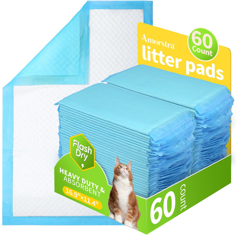 Amorstra Breeze pad pack 60count demonstrates secure Breeze compatibility for clean litter boxes.