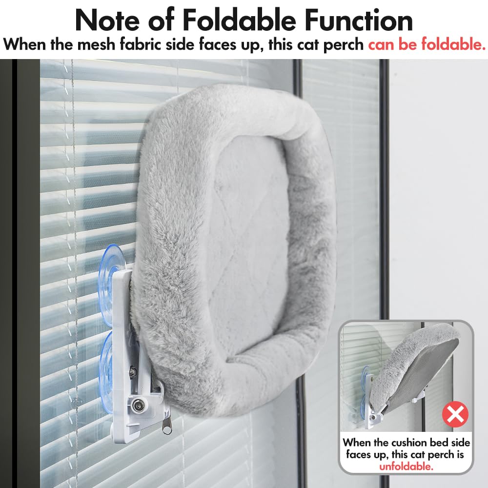 AMOSIJOY large-cushion bed gray offers cozy indoor comfort.