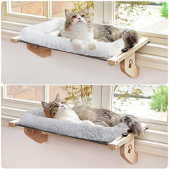 AMOSIJOY Cat Sill Window Perch supports up to 40 lbs for larger cats
