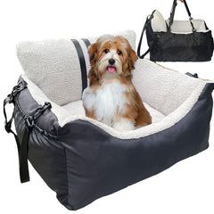 Amremsu small-dogs-car-seat-clip-on keeps your puppy secure during car trips.