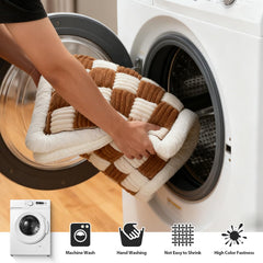 AMTARP dog couch cover protector machine-washable label shows easy care