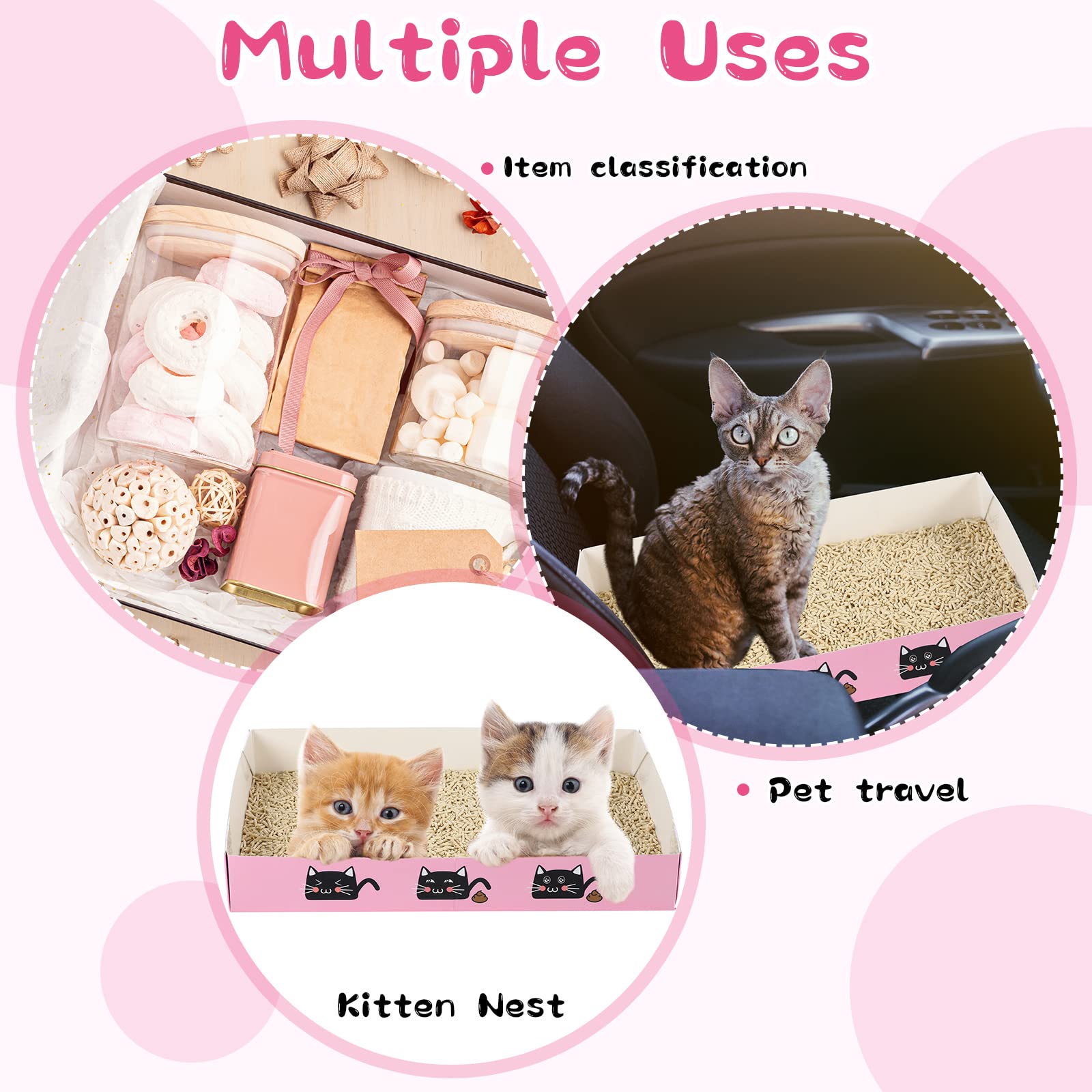 Amyhill cat litter box with absorption minimizes leaks and odors around the home.