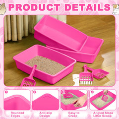 Amyhill five scoops pink pack for convenient cleanup.