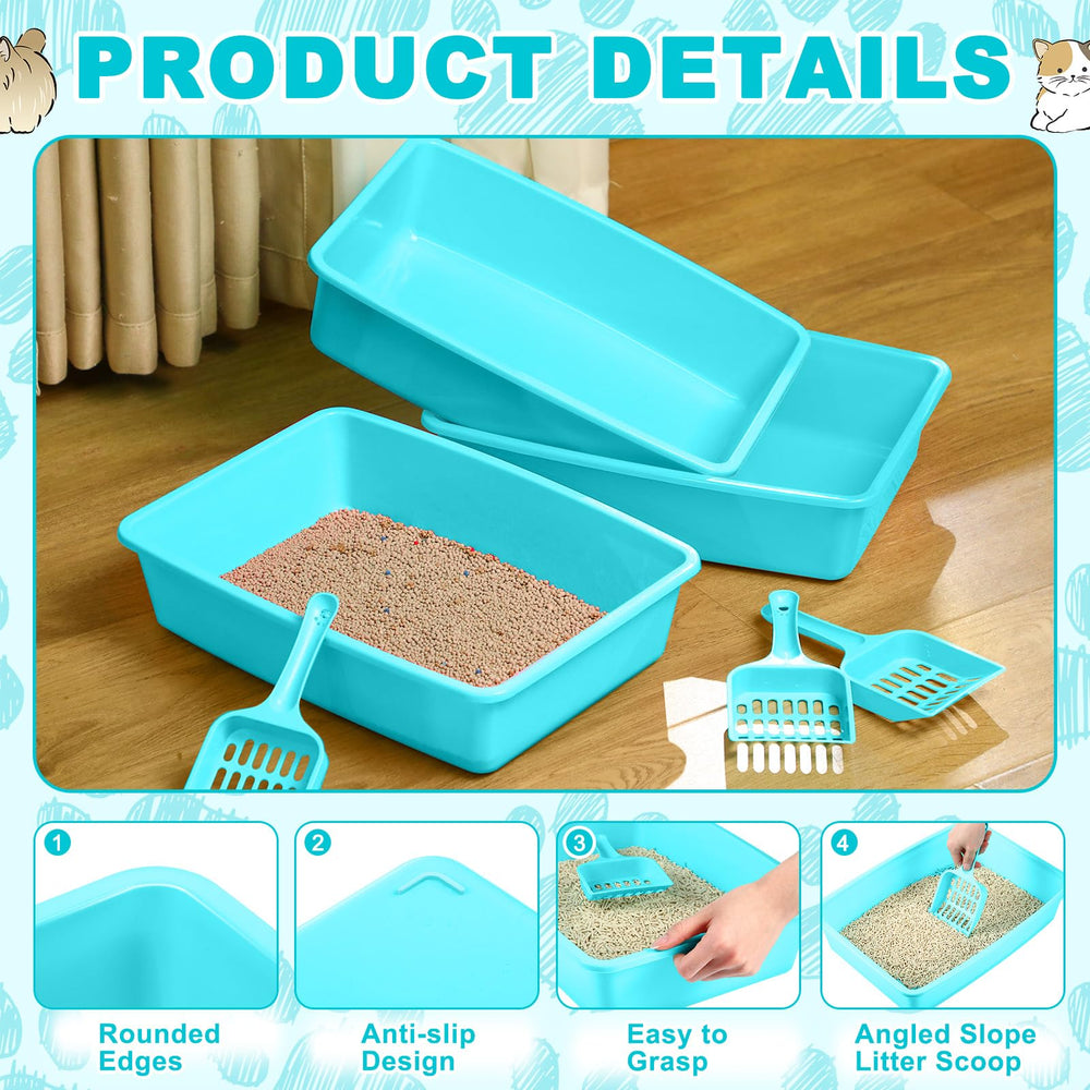 Amyhill indoor multi-use pet tray suitable for cats and small mammals