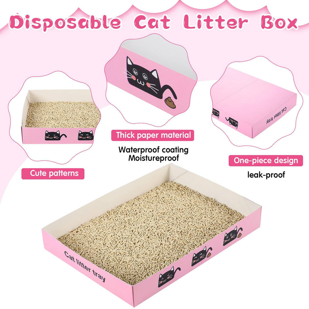 Amyhill low-entry litter box with easy assembly for cats and simple setup.
