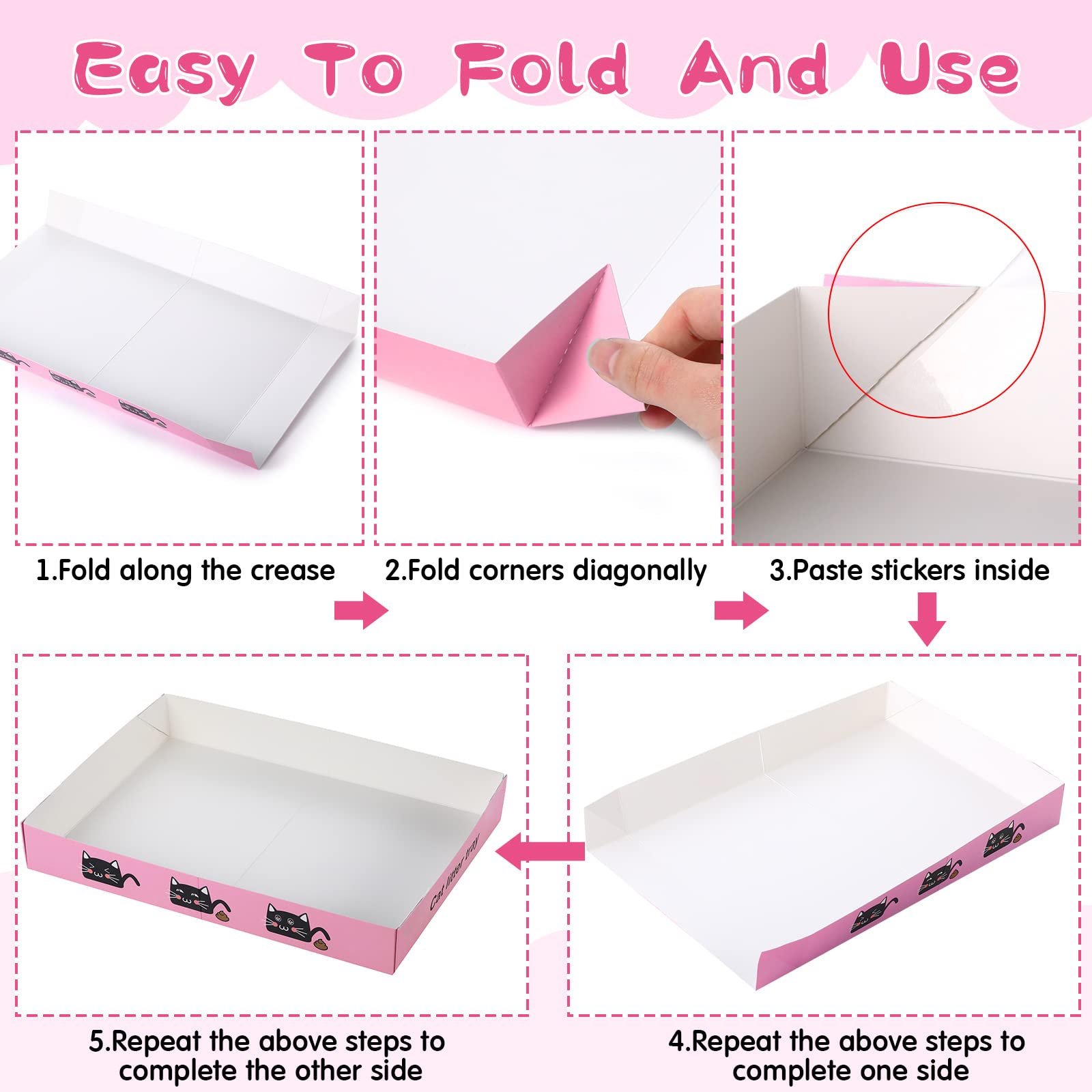 Amyhill portable cat litter box lightweight for travel and quick disposal.