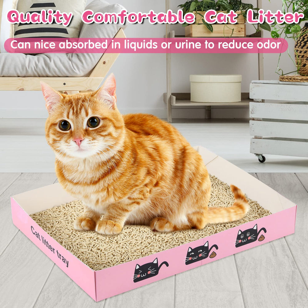 Amyhill small litter box waterproof pink for mess containment and odor control.